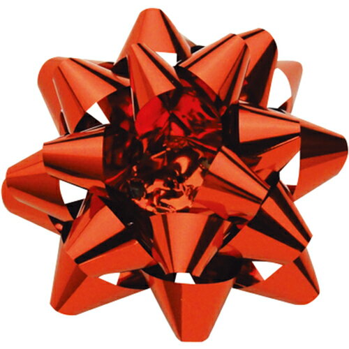 ササガワ（SASAGAWA）　リボン飾り　スターボウ　ホイルスター　赤　100P　【品番：35-6767】