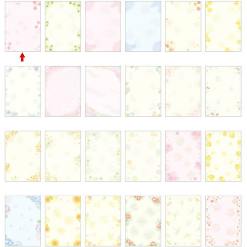 ササガワ（SASAGAWA）　和柄用紙　和ごころ　A4判　桜　401005　【品番：4-1005】