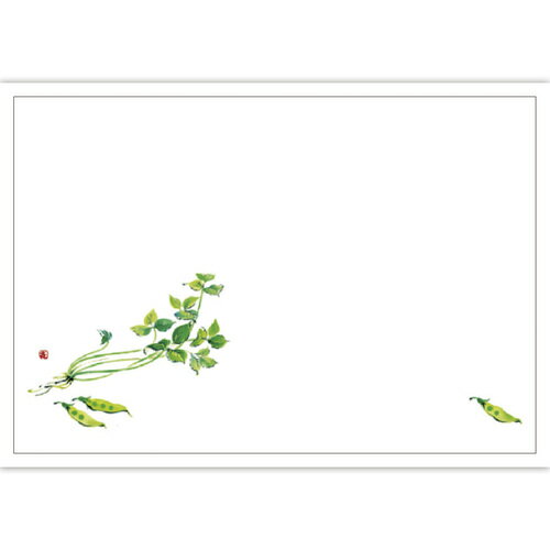 ササガワ（SASAGAWA）　テーブルマット　テーブルマット　尺3　三つ葉とえんどう　【品番：41-10295】