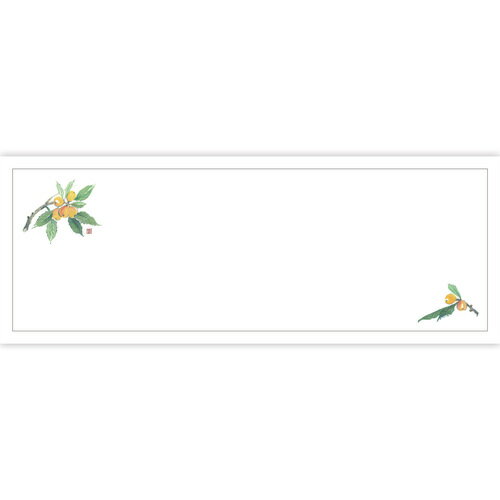 ササガワ（SASAGAWA）　高級和紙おてもとマット　びわ　【品番：41-11006】