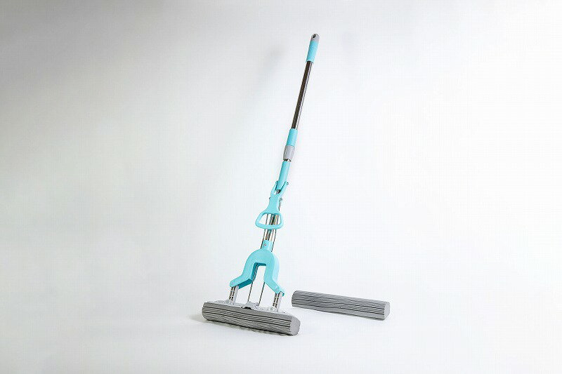 セーブ・インダストリー　伸縮式 スーパーVモップ 替えモップ付　【品番：SV-6599】