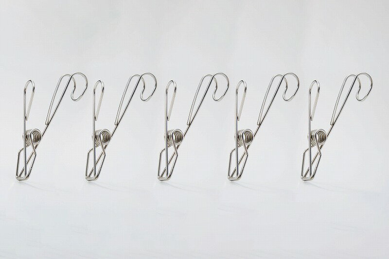 セーブ・インダストリー　ステンレス製フッククリップ 5個組　【品番：SV-5721】