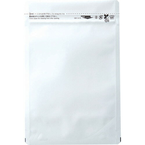 生産日本社（セイニチ）　「ラミジップ」　エコバリアペーパー（スタンドパック純白紙タイプ）　180×140＋41　（50枚入）　【品番：EBP-1418】
