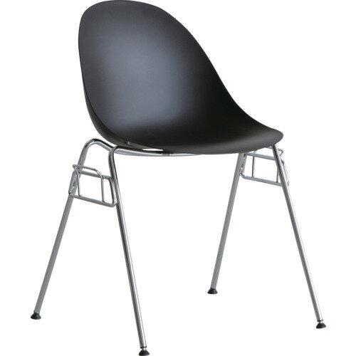 関家具　クラッシュ　オフィスチェア　エッグチェアA　ブラック　【品番：EGG A CHAIR BLACK】
