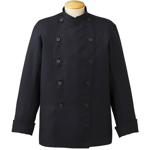 サーヴォ(SERVO) サンペックス 長袖コックコート ブラック L 【品番:AN1141-L】