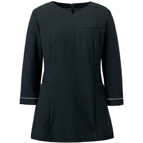 サーヴォ（SERVO）　GROW　七分袖チュニック　ネイビー　LL　【品番：GCSL-2508-K3-LL】