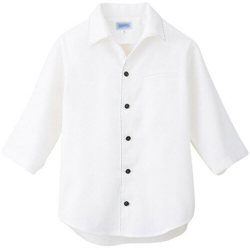 サーヴォ(SERVO) サンペックス 七分袖ショップコート ホワイト L 【品番:JT1203-L】