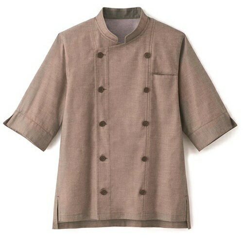 サーヴォ(SERVO) サンペックス 七分袖ショップコート ブラウン SS 【品番:SJAU-1814-C3-SS】