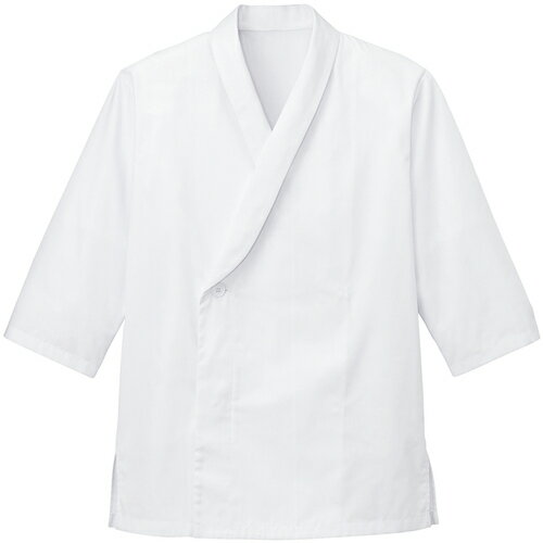 サーヴォ（SERVO）　サンペックス　衿付き・七分袖調理衣　ホワイト　3L　【品番：SJAU-2010-A9-3L】