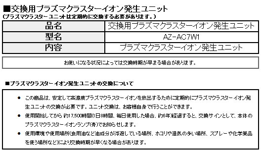 シャープ エアコン用 交換用プラズマクラスター...の紹介画像2