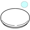 シャープ 加湿セラミックファンヒーター用 タンクカバーフタ<ブルー系> 【品番:2521170203】