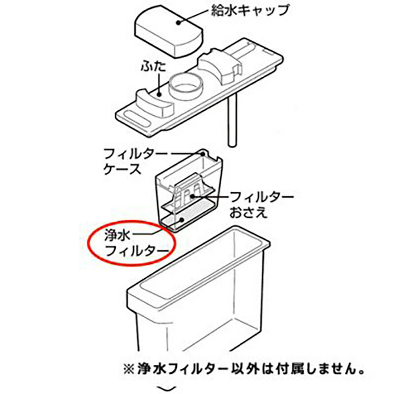 シャープ　冷蔵庫用 浄水フィルター　