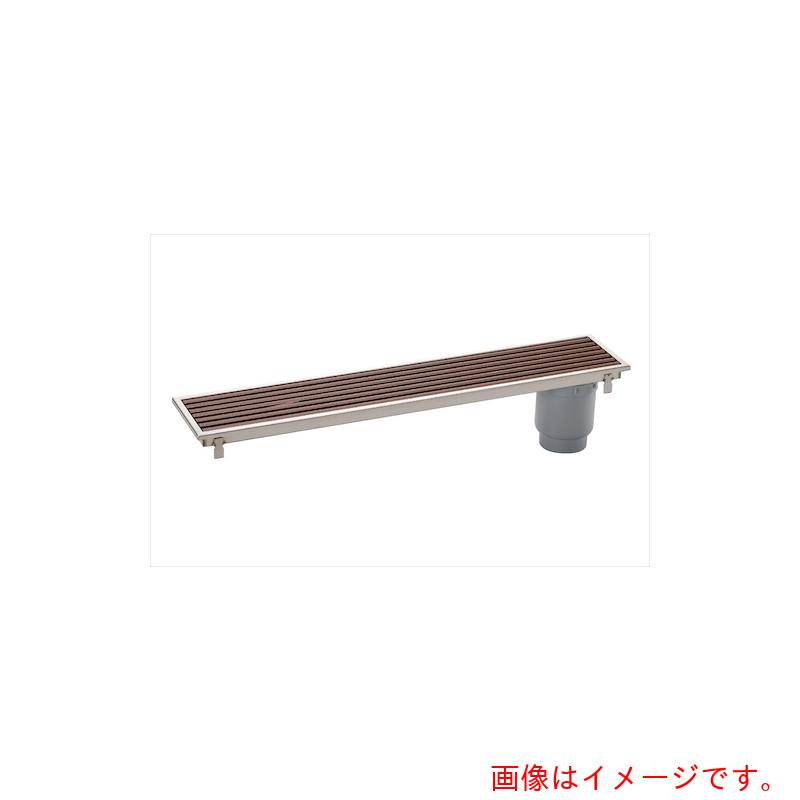 シマブン　排水ユニット　樹脂グレーチング　カラー浅型　ホワイト　1200MM　150角タイル用　【品番：H..