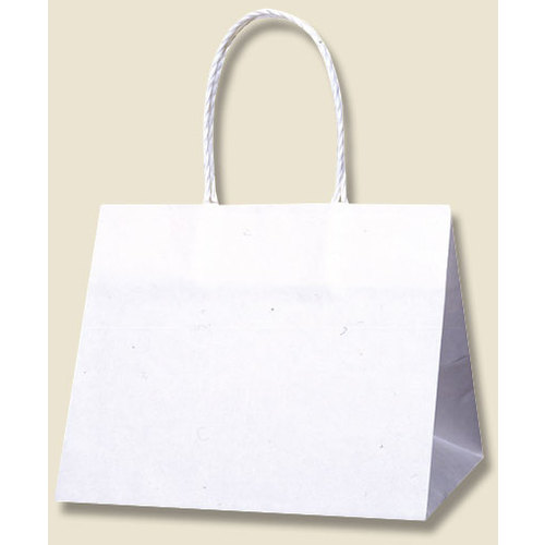 シモジマ　HEIKO　手提げ紙袋　Pスムースバッグ　白無地　25−19　25枚入り　【品番：003155300】