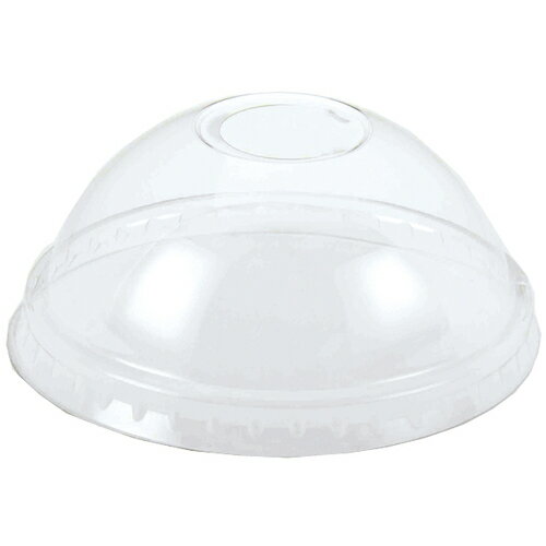 シモジマ　HEIKO　透明カップ　A−PET　ドーム蓋　口径85mm用　C穴付き　　50個入り　【品番：004525011】