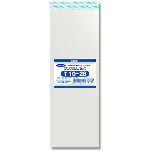 シモジマ HEIKO OPP袋 クリスタルパック テープ付 T 10−28 100枚入り 【品番:006744000】 シモジマ HEIKO OPP袋 クリスタルパック テープ付 T 10−28 100枚入り 【品番:006744000】