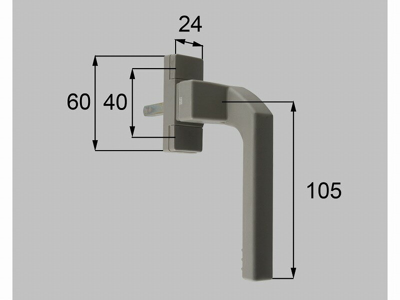 LIXIL（新日軽）　グレモンハンドル（R）　グレー系　【品番：SVDL72RS01】