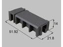 【メール便対応】LIXIL(新日軽) 突合下端ブロック(テラス)(R) ブラウン系 【品番:SVEU662S01】
