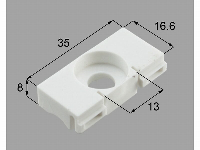 【メール便対応】LIXIL（新日軽）　下部ヒンジ受け　ホワイト　【品番：H8FPH116】