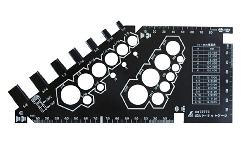 【メール便対応】シンワ測定　ボルト・ナットゲージ 　【品番：73773】