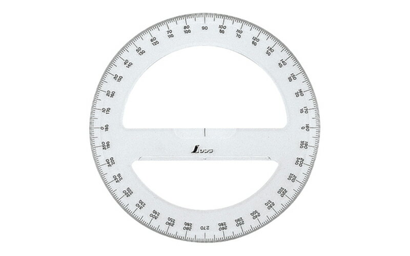 ●全円の角度測定ができます。 ●用途：図面などの角度測定に。 ●本体サイズ：Φ152×2mm ●製品質量： 25g ●材質： アクリル樹脂 【メーカー名】シンワ測定（株） 【メーカー品番】74926