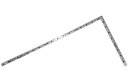 シンワ測定 曲尺角厚 シルバー 1尺6寸/50cm 併用目盛 鶴亀 【品番:10556】