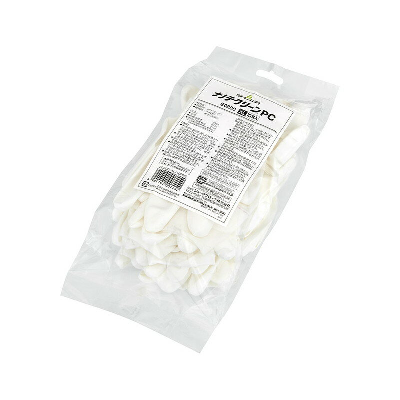 ショーワグローブ　ナノテクリーンPC 10双入 XL　ホワイト　【品番：4901792007252】