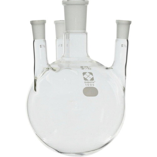 柴田科学（SIBATA）　共通摺合四口丸底フラスコ　29／42　1000mL　【品番：005340-...