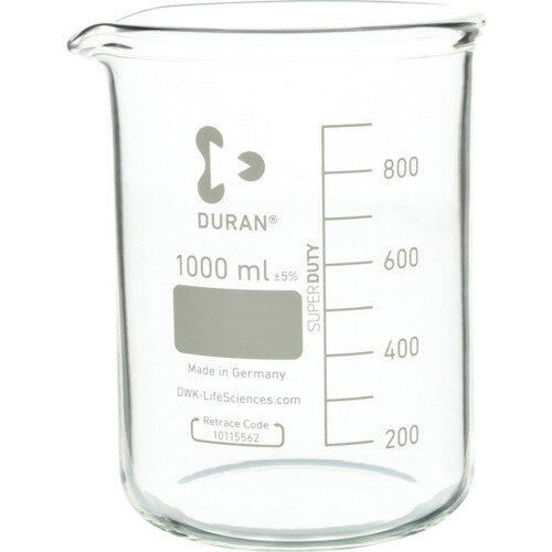 柴田科学（SIBATA）　スーパー肉厚ビーカー　1000mL　10入　【品番：010060-1000A】