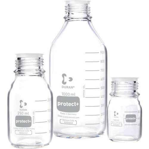 柴田科学（SIBATA）　プロテクトプラスコートねじ口びん　びんのみ　100mL　10入　...