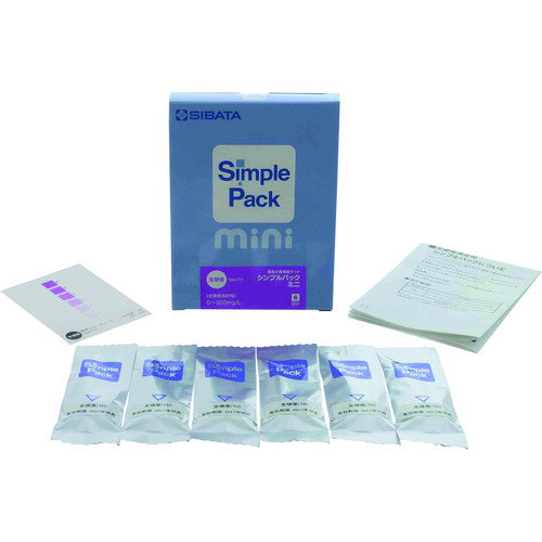 柴田科学（SIBATA）　簡易水質検査キット　シンプルパックミニ　全硬度　6入　【品番：080520-3182】