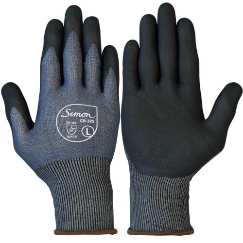 シモン 耐切創手袋 CR−185 ネイビー L 【品番：CR185-L】