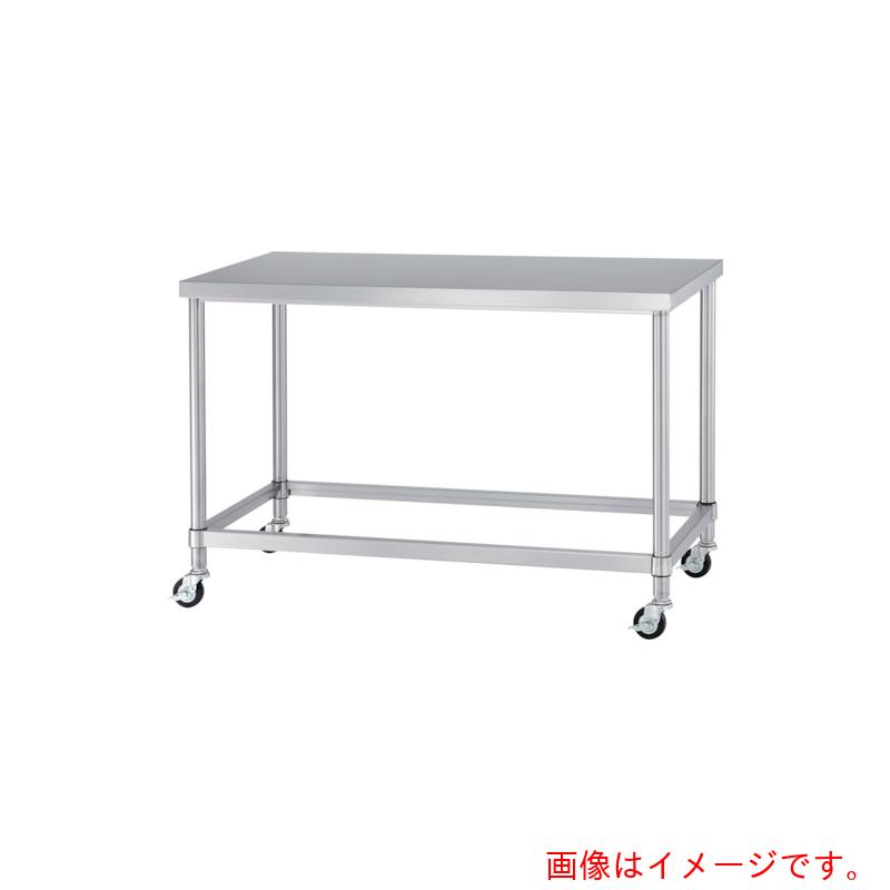 シンコー（SINKO）　ステンレス（SUS304）作業台四方枠キャスター付　φ100ナイロン車　　750×450×800　【品番：WZNC-7545-N100】