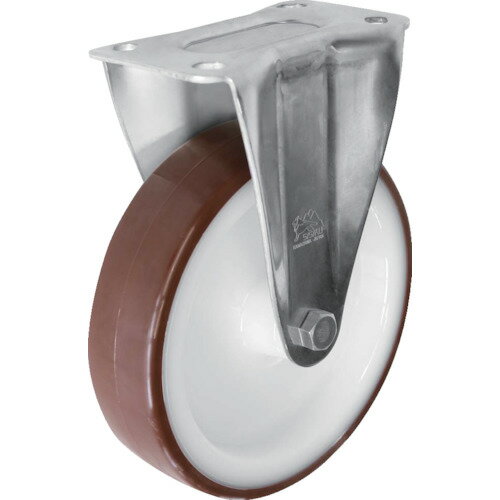 シシクSISIKUアドクライス　ステンレスキャスター　ウレタン車輪付固定　【品番：SUNK-200-POTH】