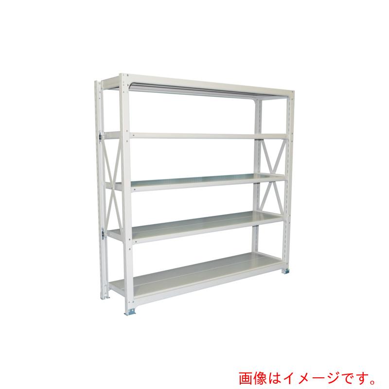 【別途送料あり】双福鋼器　中量ボルト式ラック　500kg　1500×1800×480　天地3段　　単体　ホワイトグレー　【品番：MSH-56S3-SW】