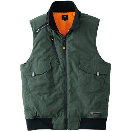 桑和（SOWA）　G．G．　0474−06　防寒ベスト　アーミー　M　【品番：0474-06-82-M】