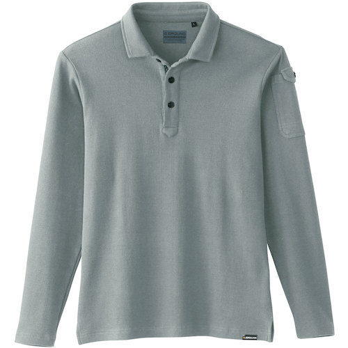 桑和（SOWA）　G．G．　50710　長袖ポロシャツ　グレー　S　【品番：50710-7-S】(4)