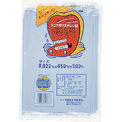 住化積水フィルム　ポリ袋　ぺタルペール用　透明　＃80　【品番：N-9775】