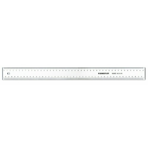 ステッドラー日本（STAEDTLER）　716695）マルス　溝付線引定規　45cm　【品番：962 02-45】