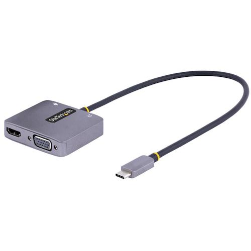 StarTech.com ドッキングステーション/USB−C/4K HDMI VGA/100W PD/オーディオ/TB 3/4/多機能 マルチハブ 【品番:122-USBC-HDMI-4K-VGA】