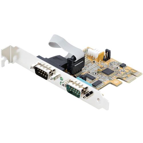 StarTech.com　RS232Cシリアルアダプターカード／PCI　Express／2ポート／16C1050　UART／Win　＆　Linux　