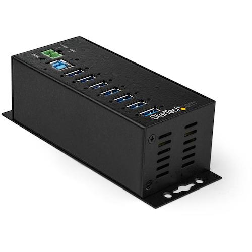 StarTech.com　USBハブ／USB　3．0／7ポート　Type−A／産業用／メタル筐体／UASP／セルフパワー（ACアダプター付属）　【品番：HB30A7AME】