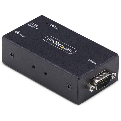 StarTech.com　シリアル変換デバイスサーバー／1ポート／RS−232C　−　イーサネット接続／PoE対応／DB9ネットワーク変換アダプタ　