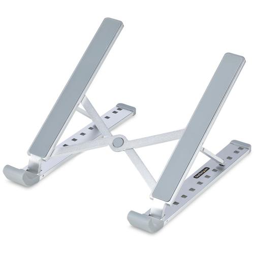 StarTech.com　ノートパソコンスタンド／アルミニウム製／耐荷重10kg／折りたたみ式／角度調整可能／携..