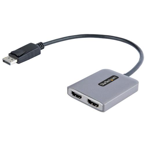 StarTech.com　ディスプレイアダプター／DP　1．4　−　2x　HDMI　2．0／4K60Hz／Windowsのみ／マルチモ..