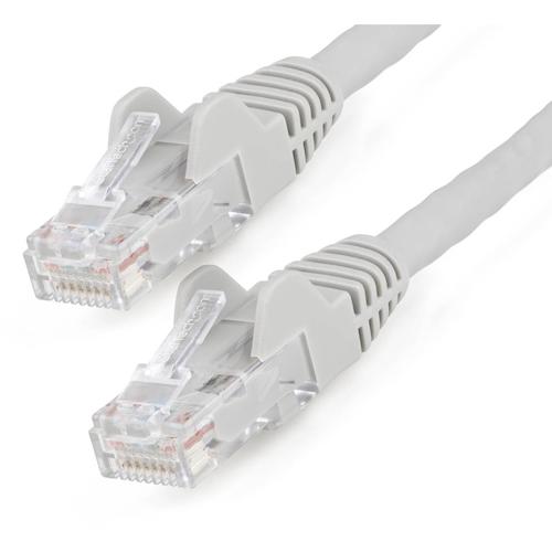 StarTech.com　カテゴリ6　LANケーブル／0．5m／グレー／低煙ゼロハロゲン／650MHz　10GbE／UTP／ツメ折れ防止　
