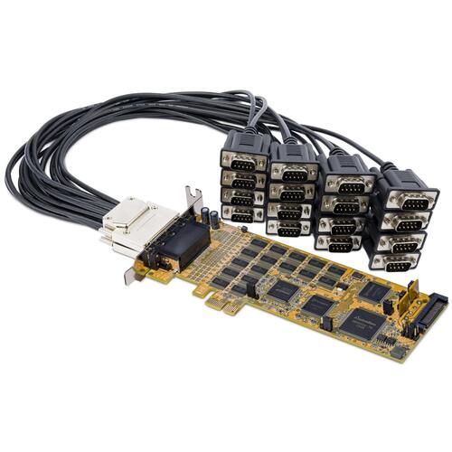 StarTech.com　RS232C　シリアルポート拡張カード／PCIe　x1／16ポート　RS232C／DB9　アダプター／Win..