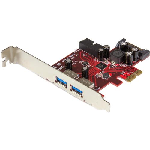StarTech.com　USB−A拡張カード／PCIe　2．0　x1／4ポートUSB−A　3．2　Gen　1／インターフェース／Win..