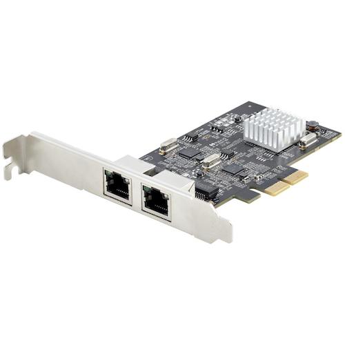 StarTech.com　ネットワークアダプターカード／PCI　Express　　x2／2ポート／2．5GbE　RJ45　LANカード　