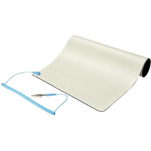 StarTech.com　静電気除去マット／30cm　x　46cm／取外し可能アースコード付き／サーモプラスチック除電シート　